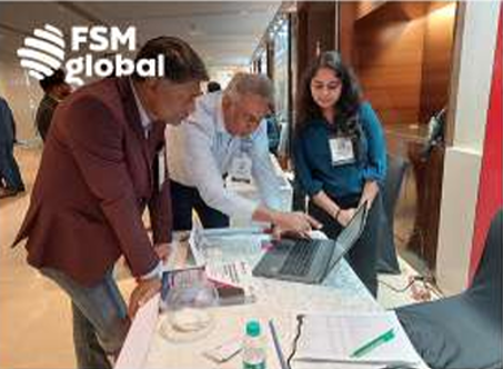FSM Neo Flow product showcase at an event